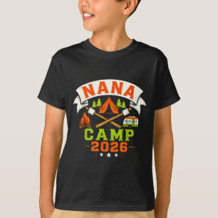 Camiseta Campamento de Nana 2026 tripulación de camping de