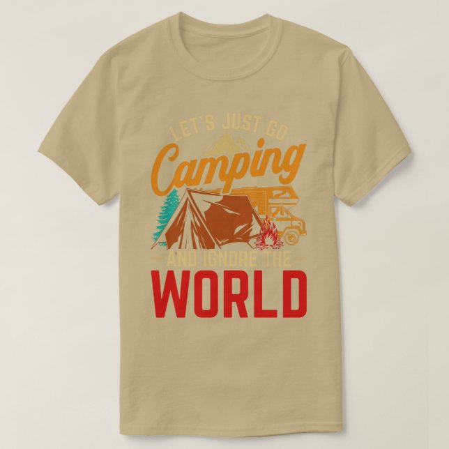 Camiseta Campamento de Naturaleza al aire libre Campamento  (Diseño del anverso)