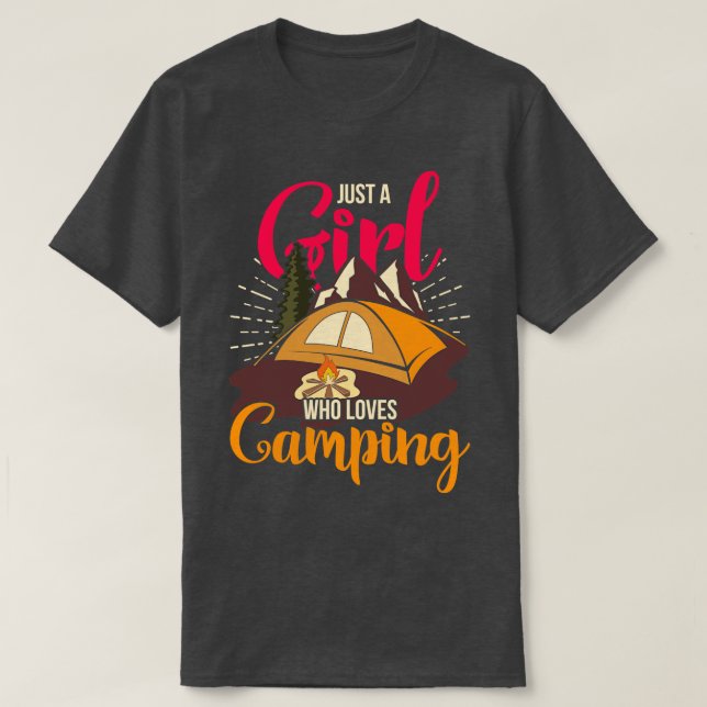 Camiseta Campamento de Naturaleza Camping Camper Chicas Cam (Diseño del anverso)
