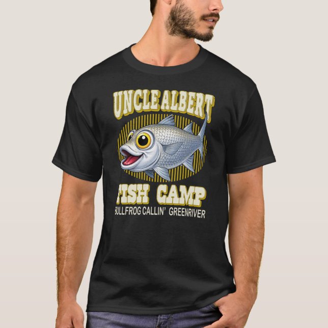 CAMISETA CAMPAMENTO DE PESCA DEL TÍO ALBERT (Anverso)