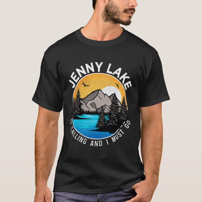 Camiseta Campamento de pesca en barco - Lago Lakeview Jenny (Anverso)