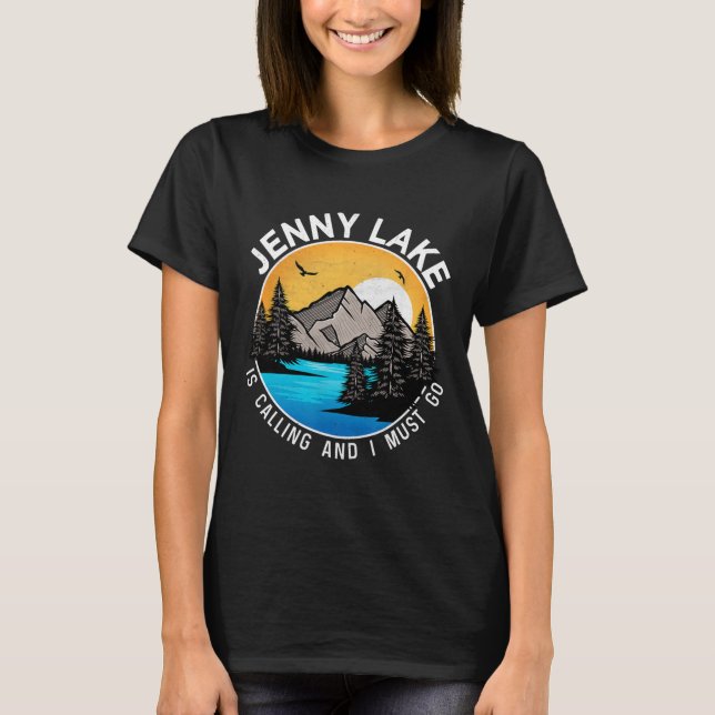 Camiseta Campamento de pesca en barco - Lago Lakeview Jenny (Anverso)