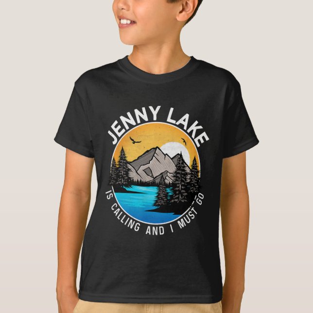 Camiseta Campamento de pesca en barco - Lago Lakeview Jenny (Anverso)