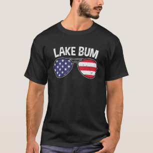 Camiseta Campamento de pesca en bote del lago Bum Life
