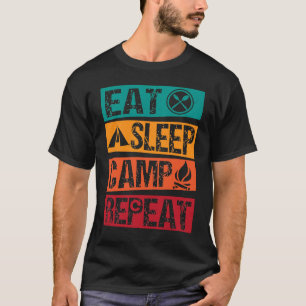 Camiseta Campamento de piragüismo de camping al aire libre 
