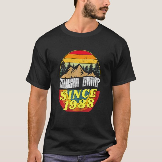Camiseta Campamento De Primas De 34 Años De Mujeres Que Dij (Anverso)