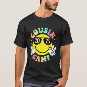 Camiseta Campamento de primos 2025 Camping Fogata Vacacione