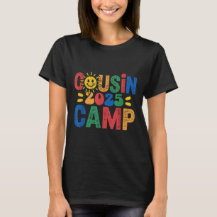 Camiseta Campamento de primos 2025 Camping Fogata Vacacione