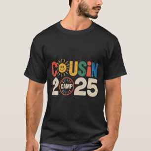 Camiseta Campamento de primos 2025 Camping Fogata Vacacione