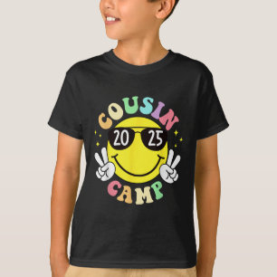 Camiseta Campamento de primos 2025 Camping Fogata Vacacione
