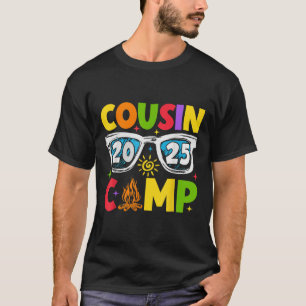 Camiseta Campamento de primos 2025 Vacaciones familiares Ca