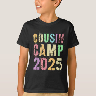 Camiseta Campamento de primos 2025 Vacaciones familiares Ca