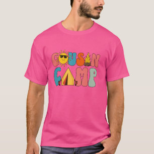 Camiseta Campamento de Primos Familia Vacaciones Niños de V