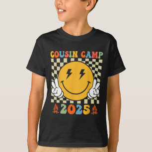 Camiseta Campamento de primos retro 2025 Vacaciones familia
