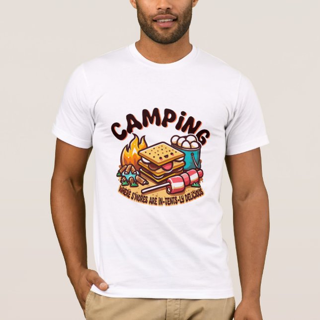Camiseta campamento de smores (Anverso)