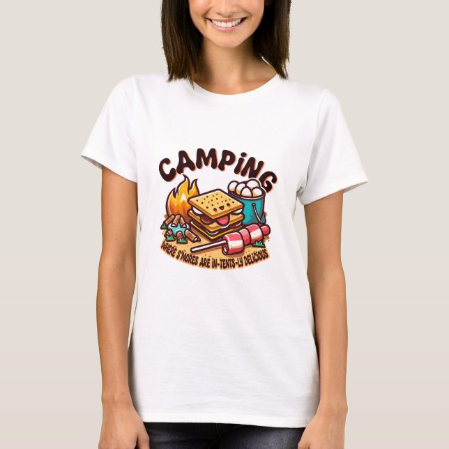 Camiseta campamento de smores (Anverso)