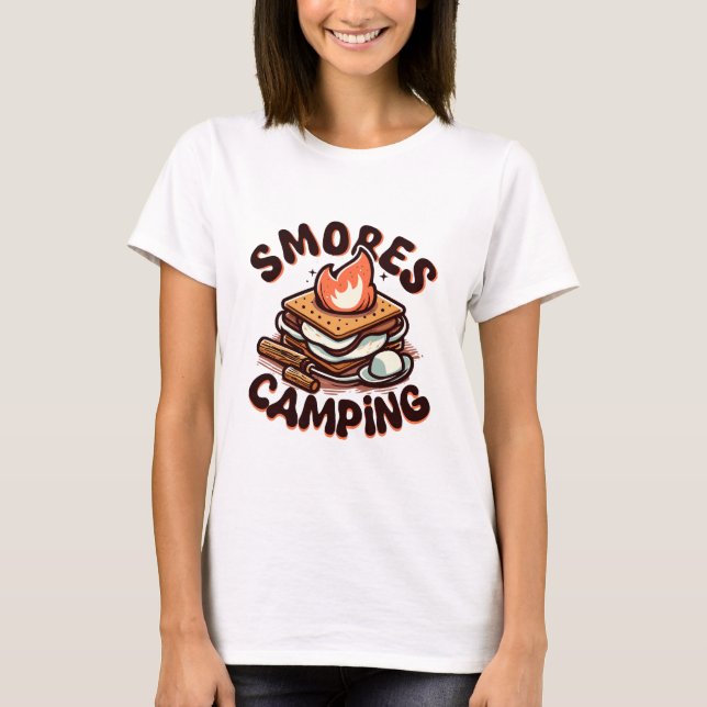 Camiseta campamento de smores (Anverso)