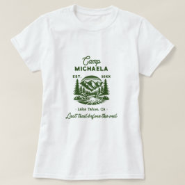 Camiseta Campamento de Soltera Último Sendero Antes del Vel