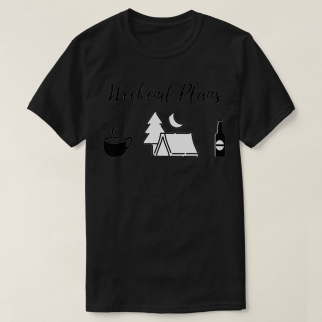 Camiseta Campamento de tiendas de campaña de los planes de  (Diseño del anverso)