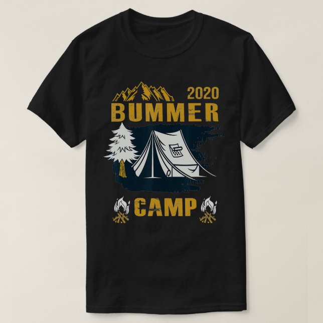 Camiseta Campamento de verano 2020 Cuarentena 2020 Camping  (Diseño del anverso)