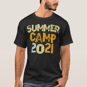 Camiseta CAMPAMENTO DE VERANO 2021 para Rótulo de amigos y