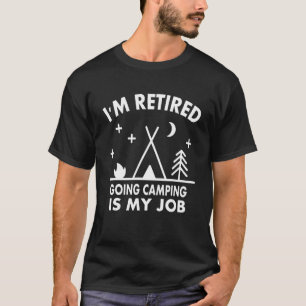 Camiseta Campamento de Verano 2022 Estoy Retirado Camping E