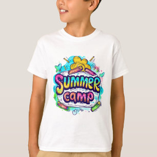 Camiseta Campamento de verano colorido
