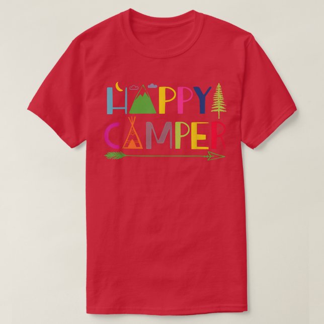 Camiseta Campamento de verano feliz de Arrow Camper (Diseño del anverso)