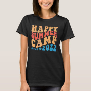 Camiseta Campamento De Verano Feliz Para Niños Chicas Campa