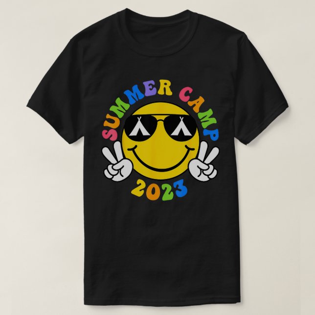 Camiseta Campamento De Verano Gracioso Para Niños Chicas Ca (Diseño del anverso)