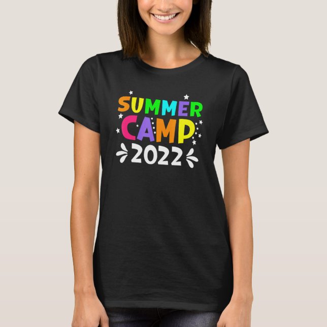 Camiseta Campamento De Verano Para Niños Chicas Campamento  (Anverso)