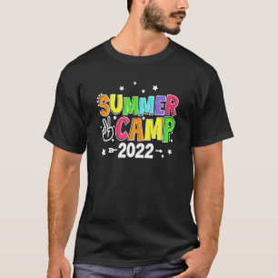 Camiseta Campamento De Verano Para Niños Chicas Campamento