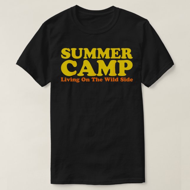 Camiseta Campamento de verano retro de los años 70 (Diseño del anverso)