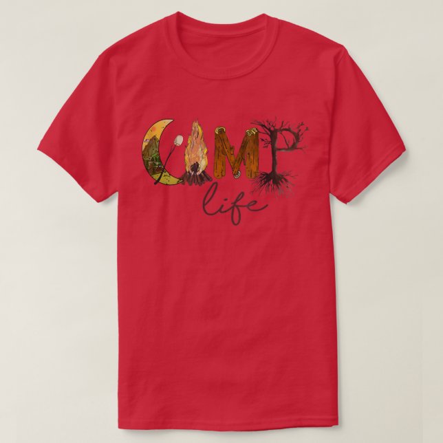 Camiseta Campamento de verano y senderismo  (Diseño del anverso)