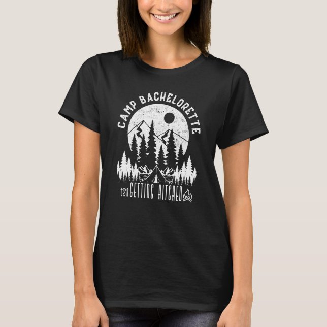 Camiseta Campamento Despedida de soltera que se casa Fiesta (Anverso)