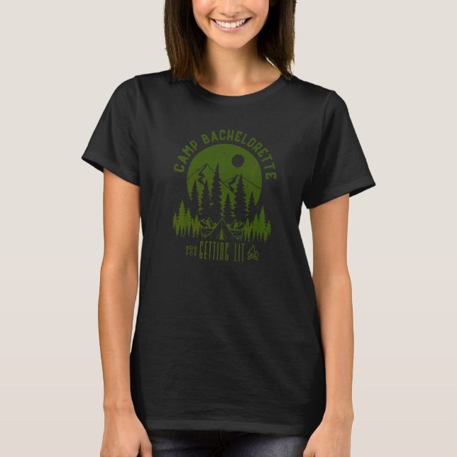 Camiseta Campamento Despedida de soltera que se casa Fiesta (Anverso)