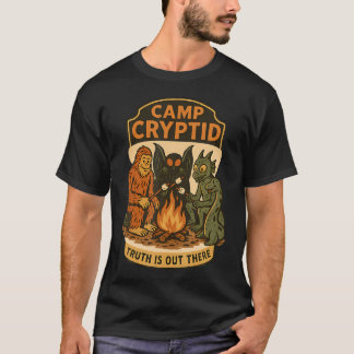 Camiseta Campamento Divertido Críptido Pie Grande Mothman J
