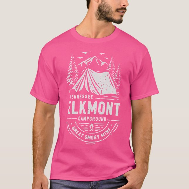 Camiseta Campamento Elkmont Great Smoky Mountains National (Anverso)