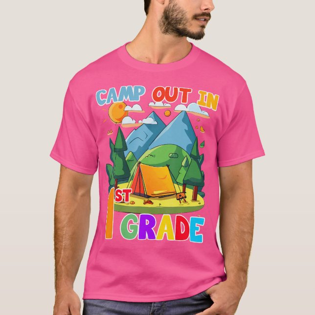 Camiseta Campamento En 1º Grado De Vuelta Al Regalo Escolar (Anverso)