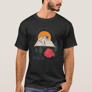 Camiseta Campamento En La Silvestre Tienda De Camping De Ve