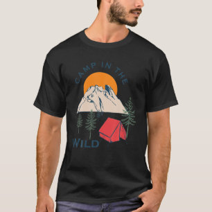 Camiseta Campamento En La Silvestre Tienda De Camping De Ve