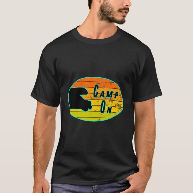 Camiseta Campamento En Rv Y Camping (Anverso)