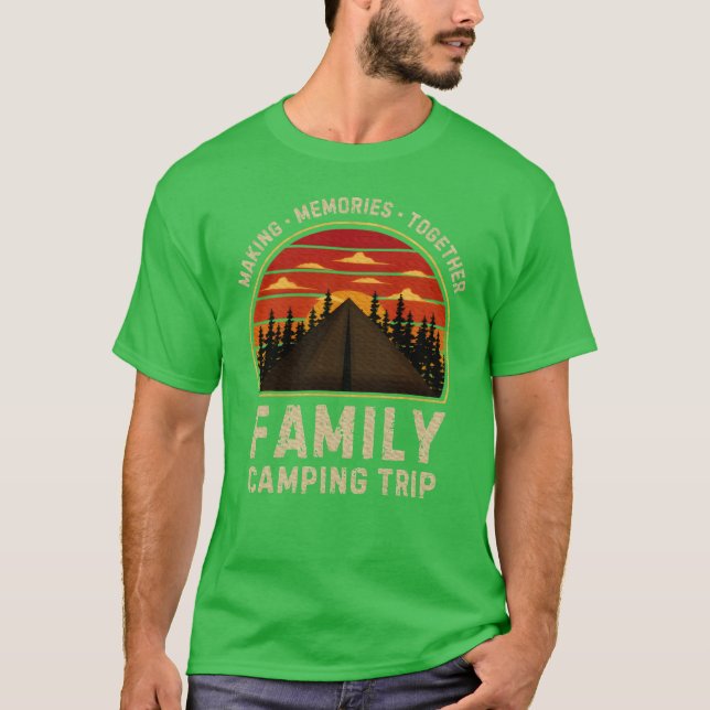 Camiseta Campamento Familiar Camper Camp Campingrip 2024 de (Anverso)