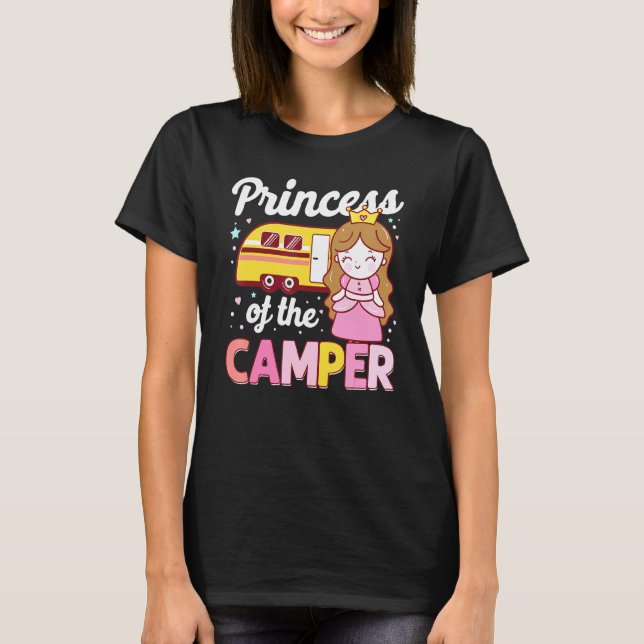 Camiseta Campamento familiar de autocaravana Princesa de Ca (Anverso)