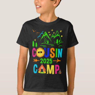 Camiseta Campamento familiar de verano de la tripulación de