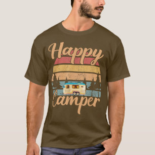 Camiseta Campamento feliz camping Divertido Hombres Camiset