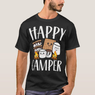 Camiseta Campamento Feliz Malvavisco Campamento de Verano D