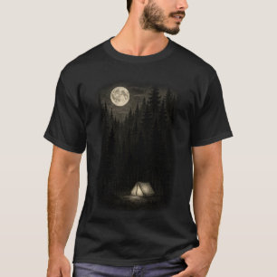 Camiseta Campamento Forestal de la Luna: Aventura Noche Ser