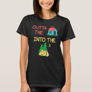 Camiseta Campamento Fuera De Casa En Mat Al Aire Libre De L