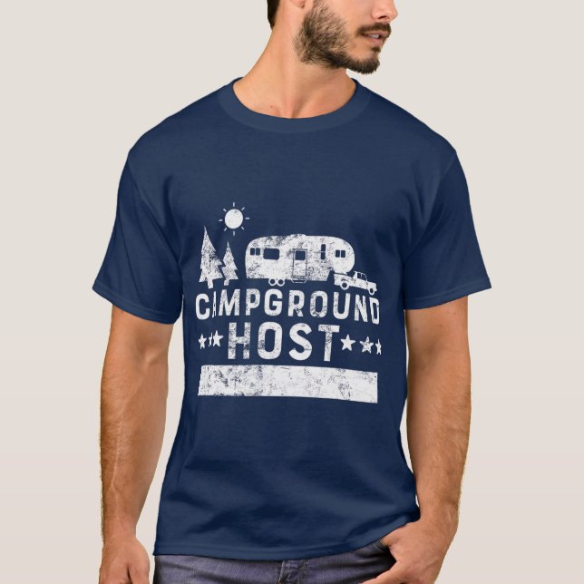 Camiseta Campamento Host Campamento Campamento Campestre Ca (Anverso)